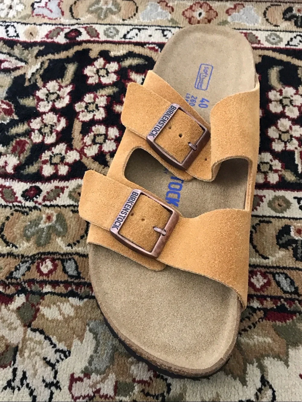 Birkenstock Kids Arizona Suede Sandals in mink